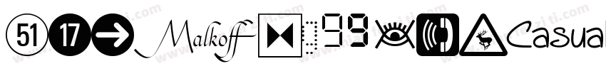 PIXymbolsClocks Roman字体转换